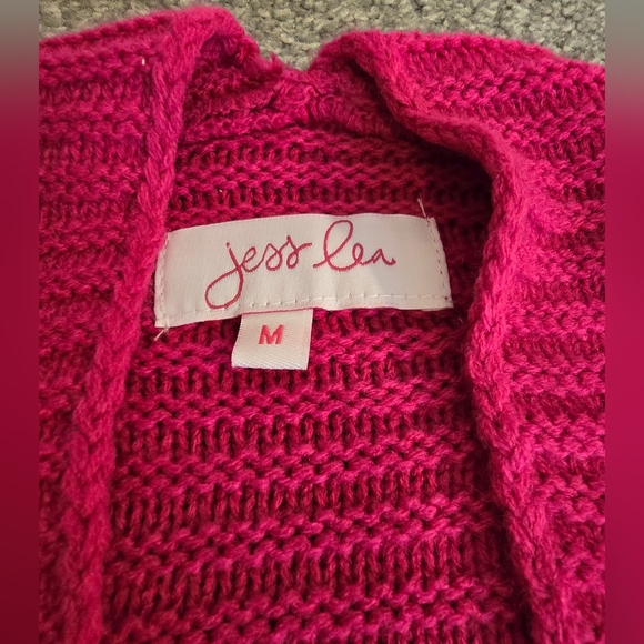 Carson Cable Knit Cardigan By Jess Lea Women's Size Medium - Picture 2 of 7